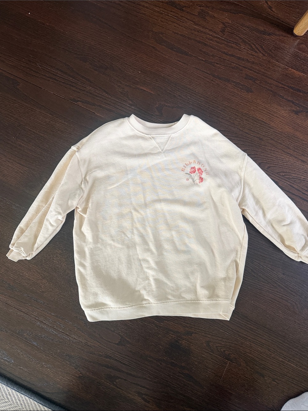 Girls Billabong 3/4 length sleeve sweatshirt